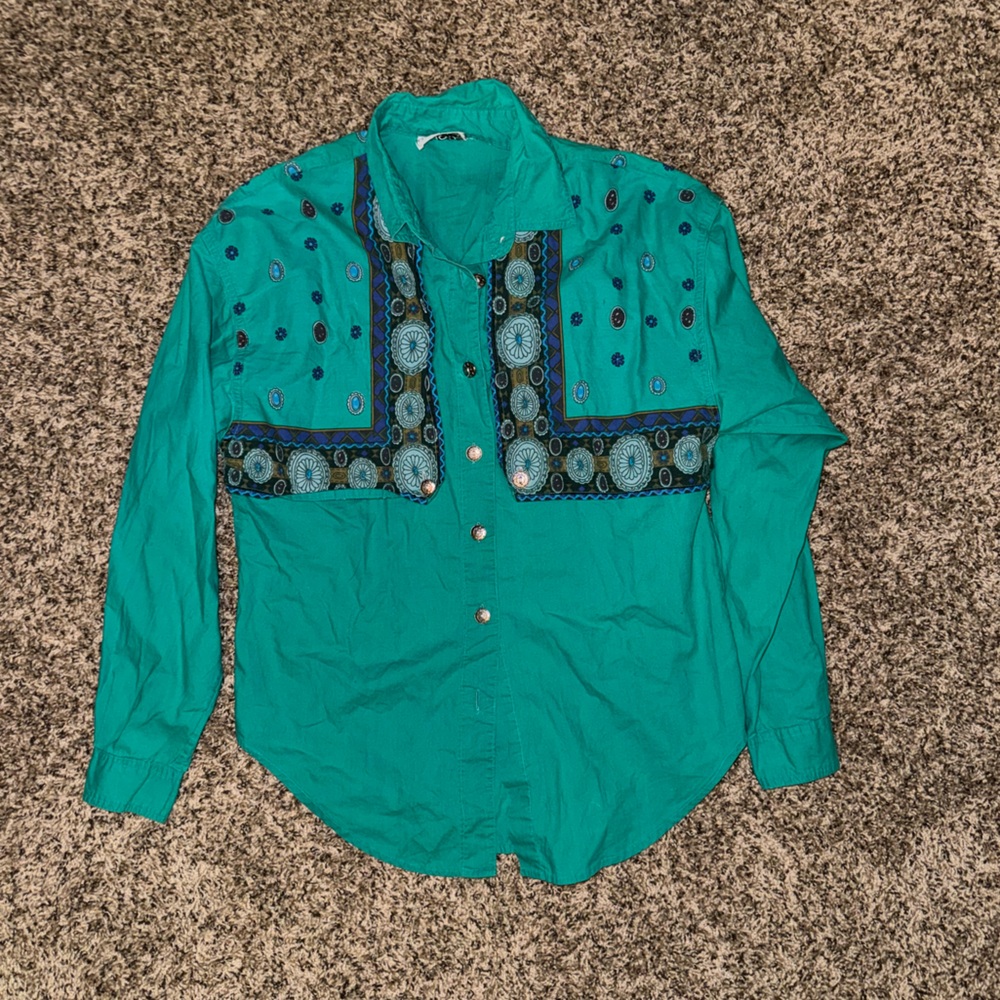 Adobe Rose Vintage button down